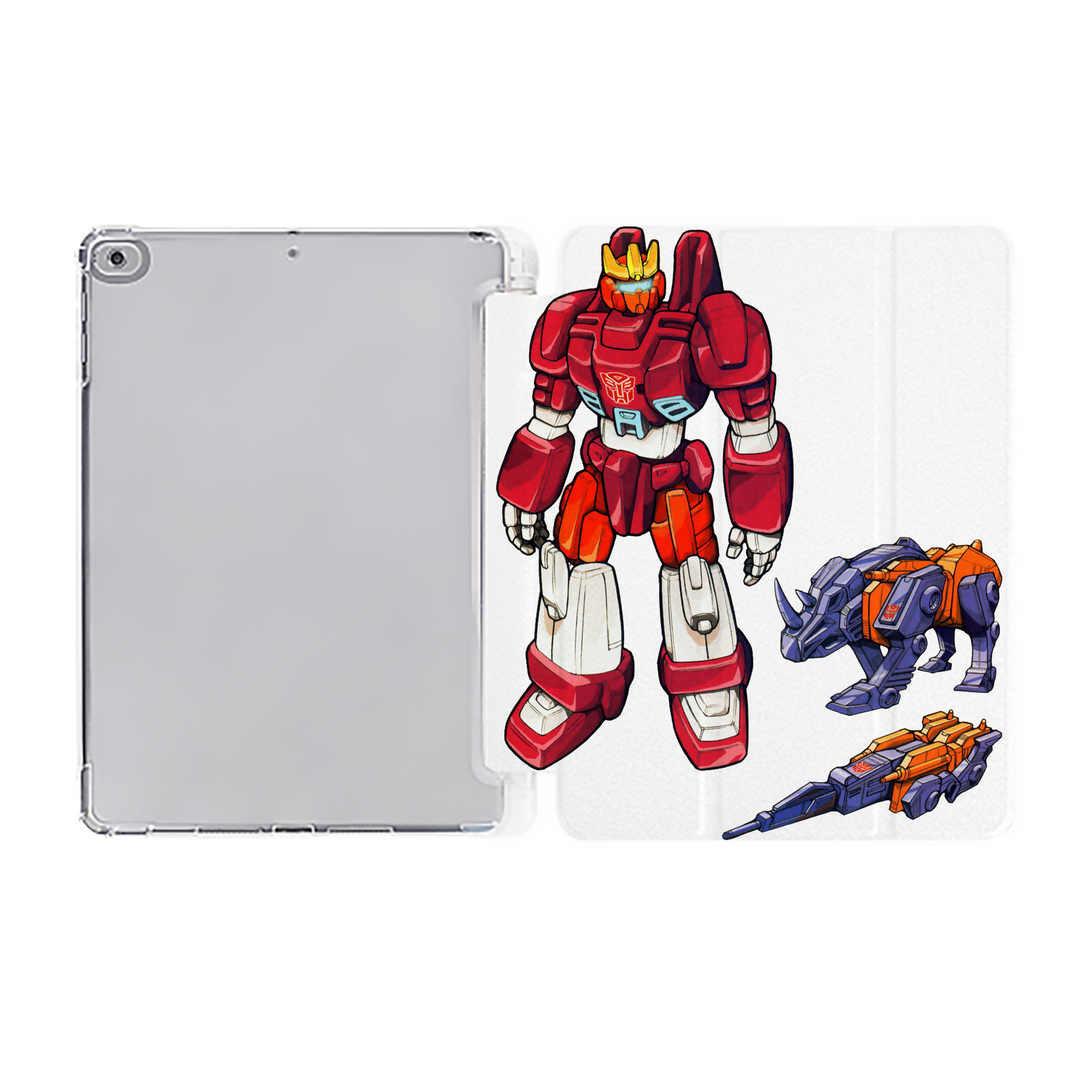 （画像用）  IPad ケース ペン収納付き 三つ折りスタンド PUレザー×シリコン 対応機種9.5/10.5/10.9インチ